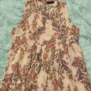 Rachel Zoe Los Angeles New York Floral Print Blouse